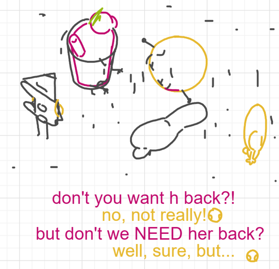 A panel from I've Been Everywhere, Man, episode nine of the Board Boards object show by Furretwalk/WalkingFurret.